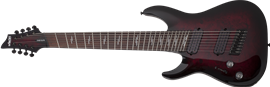 Schecter DIAMOND SERIES Omen Elite-8 Multiscale Black Cherry Burst Left Handed 8-String Electric Guitar 2022